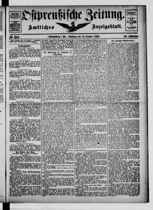 Ostpreußische Zeitung on Oct 18, 1898