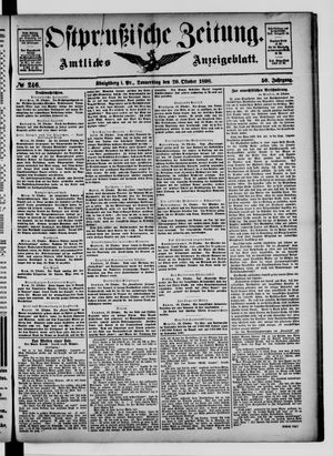 Ostpreußische Zeitung vom 20.10.1898