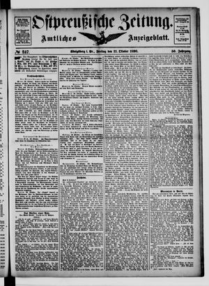 Ostpreußische Zeitung vom 21.10.1898