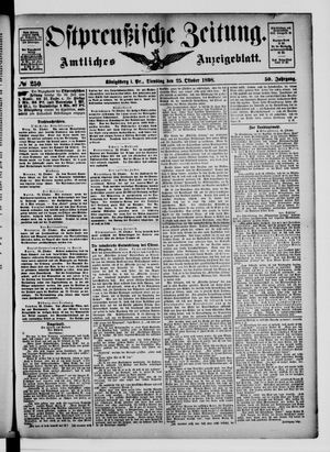 Ostpreußische Zeitung vom 25.10.1898
