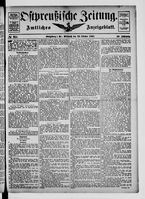 Ostpreußische Zeitung vom 26.10.1898