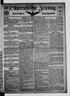 Ostpreußische Zeitung vom 28.10.1898