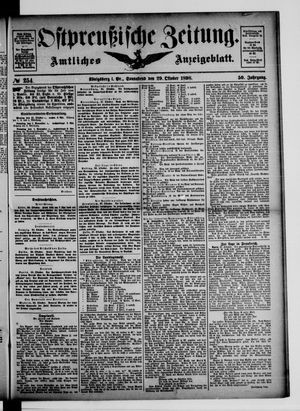 Ostpreußische Zeitung vom 29.10.1898