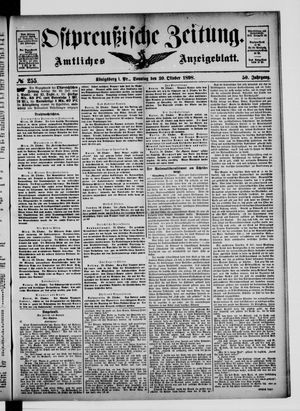 Ostpreußische Zeitung vom 30.10.1898