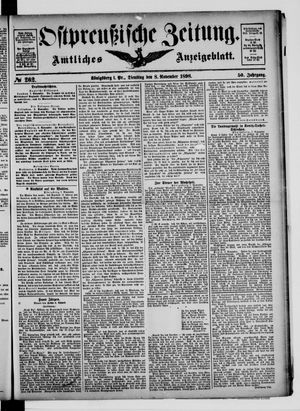 Ostpreußische Zeitung vom 08.11.1898