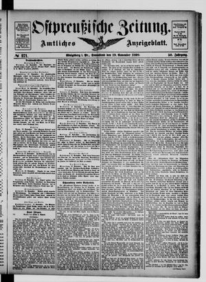 Ostpreußische Zeitung vom 19.11.1898