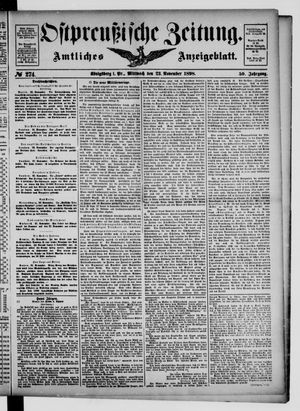 Ostpreußische Zeitung vom 23.11.1898