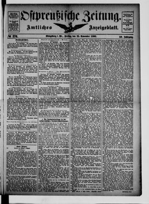 Ostpreußische Zeitung vom 25.11.1898