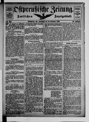 Ostpreußische Zeitung vom 26.11.1898