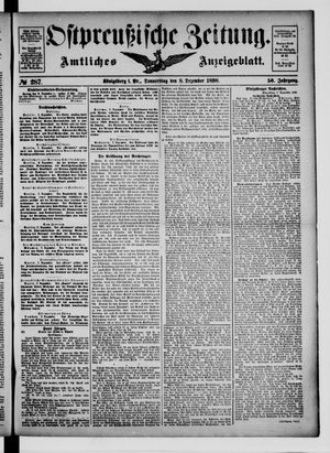 Ostpreußische Zeitung on Dec 8, 1898