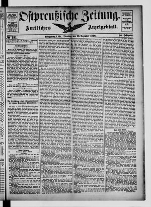 Ostpreußische Zeitung vom 13.12.1898