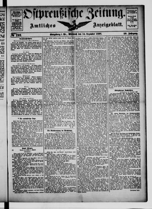 Ostpreußische Zeitung vom 14.12.1898