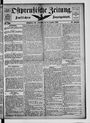 Ostpreußische Zeitung vom 15.12.1898