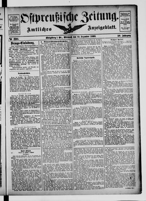 Ostpreußische Zeitung on Dec 21, 1898