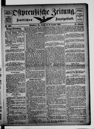 Ostpreußische Zeitung vom 23.12.1898