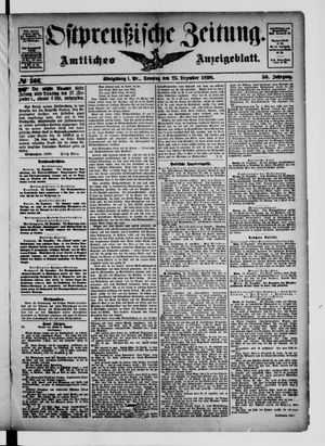 Ostpreußische Zeitung vom 25.12.1898
