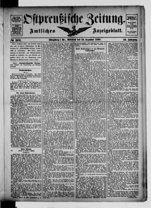 Ostpreußische Zeitung vom 28.12.1898