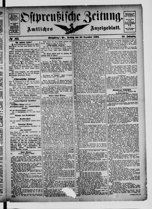 Ostpreußische Zeitung vom 30.12.1898