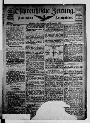 Ostpreußische Zeitung vom 31.12.1898