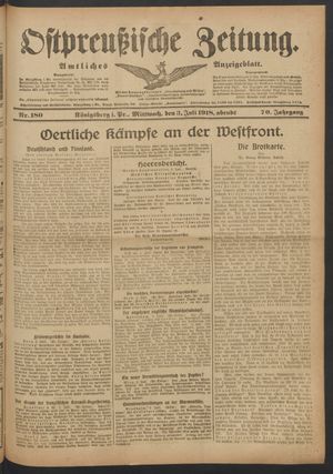 Ostpreußische Zeitung vom 03.07.1918