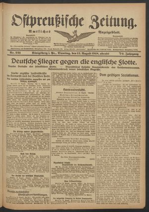 Ostpreußische Zeitung vom 13.08.1918