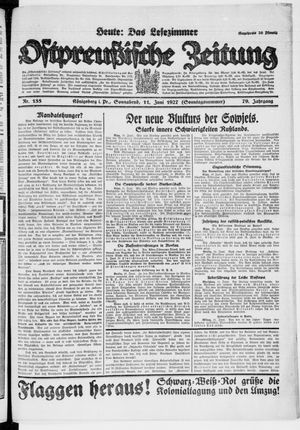 Ostpreußische Zeitung vom 11.06.1927