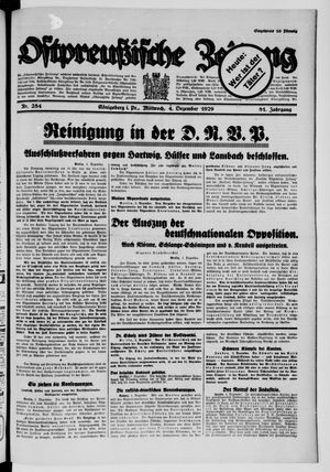 Ostpreußische Zeitung vom 04.12.1929