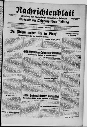 Ostpreußische Zeitung vom 05.03.1931