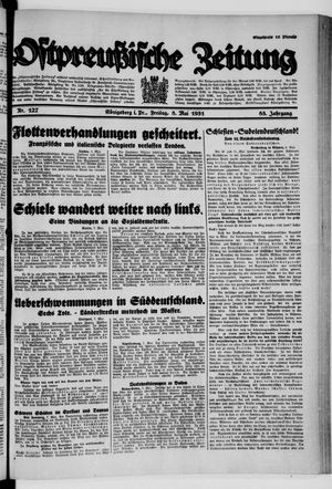 Ostpreußische Zeitung vom 08.05.1931
