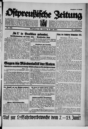 Ostpreußische Zeitung vom 05.06.1931