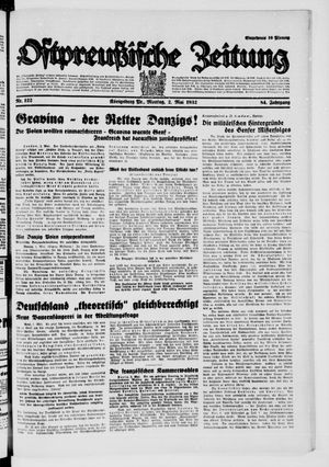 Ostpreußische Zeitung on May 2, 1932