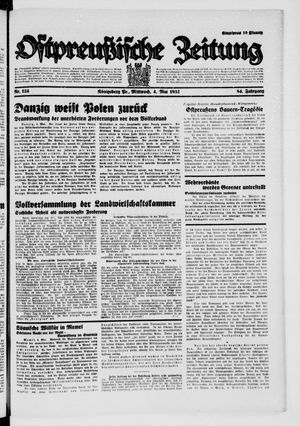 Ostpreußische Zeitung vom 04.05.1932