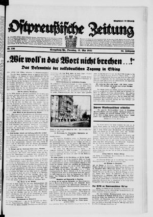 Ostpreußische Zeitung on May 17, 1932