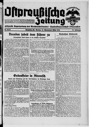 Ostpreußische Zeitung vom 28.05.1934