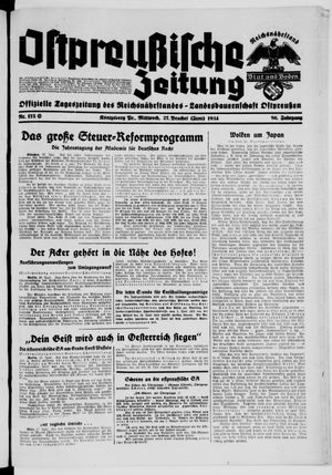 Ostpreußische Zeitung vom 27.06.1934