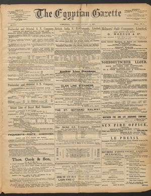 The Egyptian gazette on Jan 4, 1890