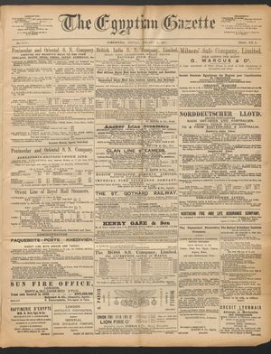 The Egyptian gazette on Jan 6, 1890