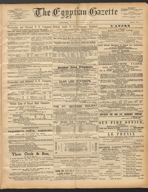 The Egyptian gazette on Jan 14, 1890