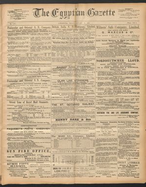 The Egyptian gazette on Jan 17, 1890