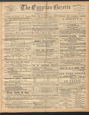The Egyptian gazette vom 01.02.1890