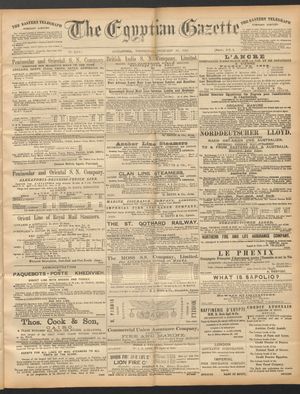 The Egyptian gazette on Feb 26, 1890
