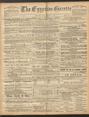 The Egyptian gazette on Feb 28, 1890