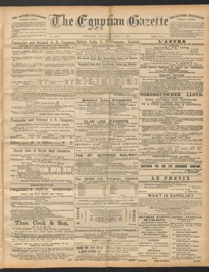 The Egyptian gazette on Mar 5, 1890