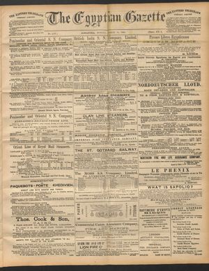 The Egyptian gazette on Mar 10, 1890