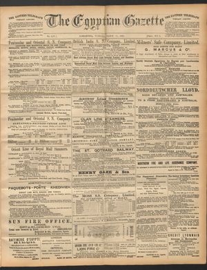 The Egyptian gazette on Mar 11, 1890