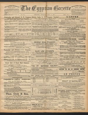 The Egyptian gazette on Mar 12, 1890