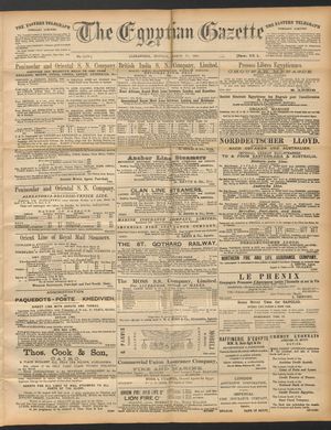 The Egyptian gazette on Mar 17, 1890