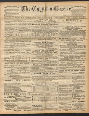 The Egyptian gazette on Mar 18, 1890