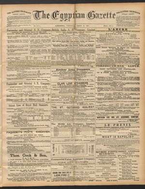 The Egyptian gazette on Mar 19, 1890