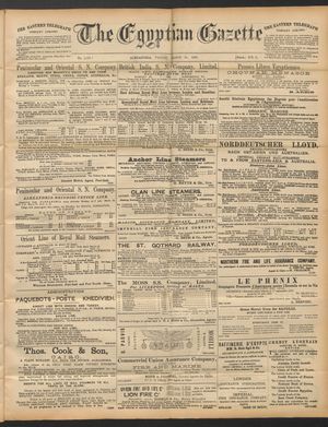 The Egyptian gazette vom 21.03.1890